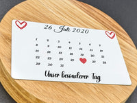 Foto-Karte mit Wunschdatum – besonderes Geschenk Erinnerungsstück