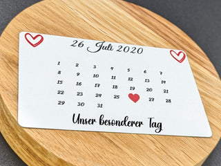 Foto-Karte mit Wunschdatum – besonderes Geschenk Erinnerungsstück