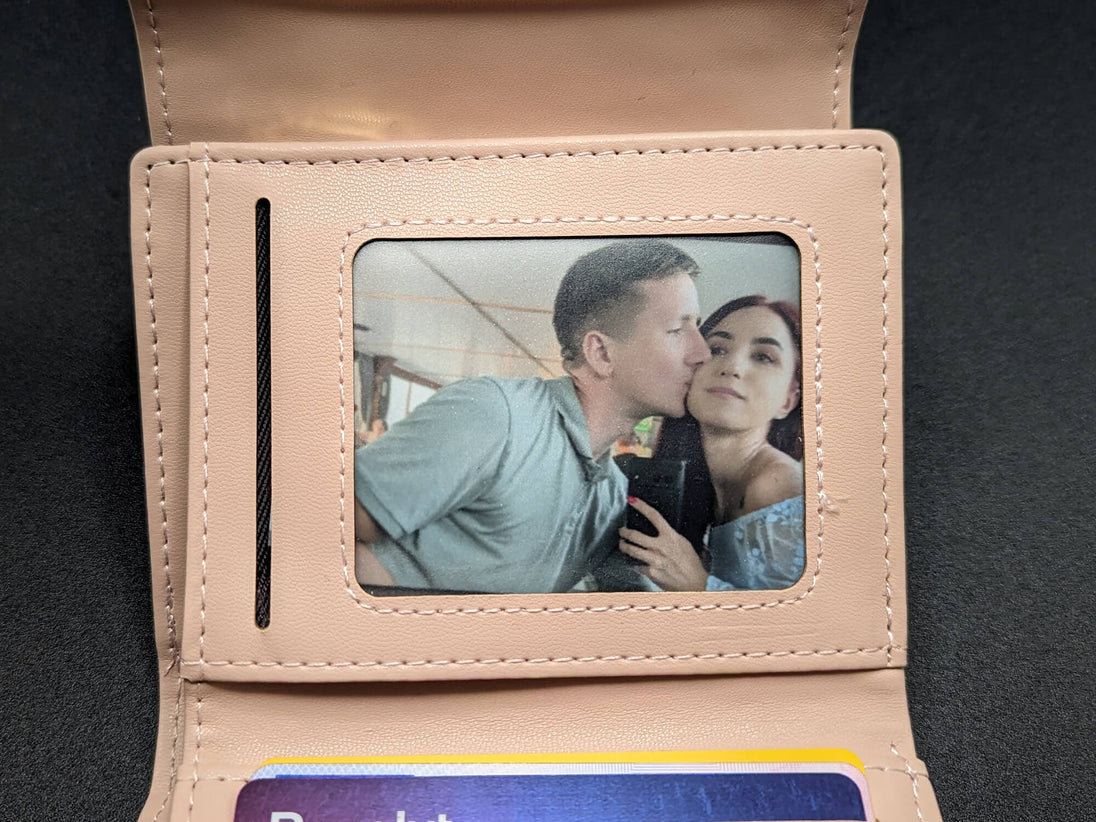Foto-Karte mit Paarbild – Geschenkidee für Partner im Geldbeutel