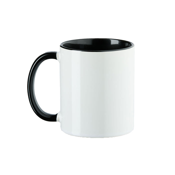 Sublimationstasse mit Wunschmotiv – elegant in Schwarz und Weiß