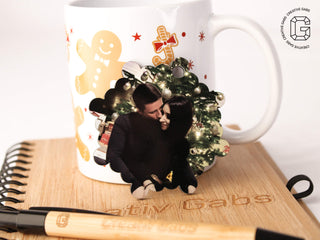 Hochwertige MDF Weihnachtsbaumkugel personalisiert – Fotoanhänger für festliche Deko