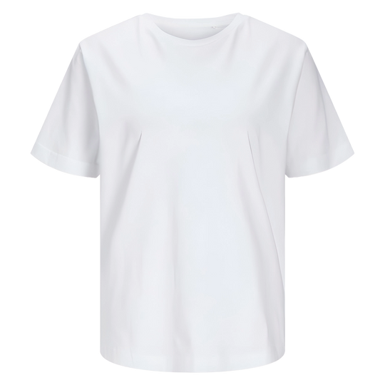 Damen T-Shirt Grace in Weiß mit Wunschtext – Vorderansicht