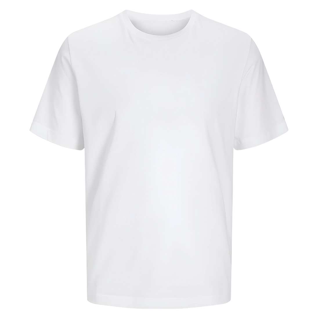 Herren Bio T-Shirt in Weiß mit Wunschtext – Vorderansicht