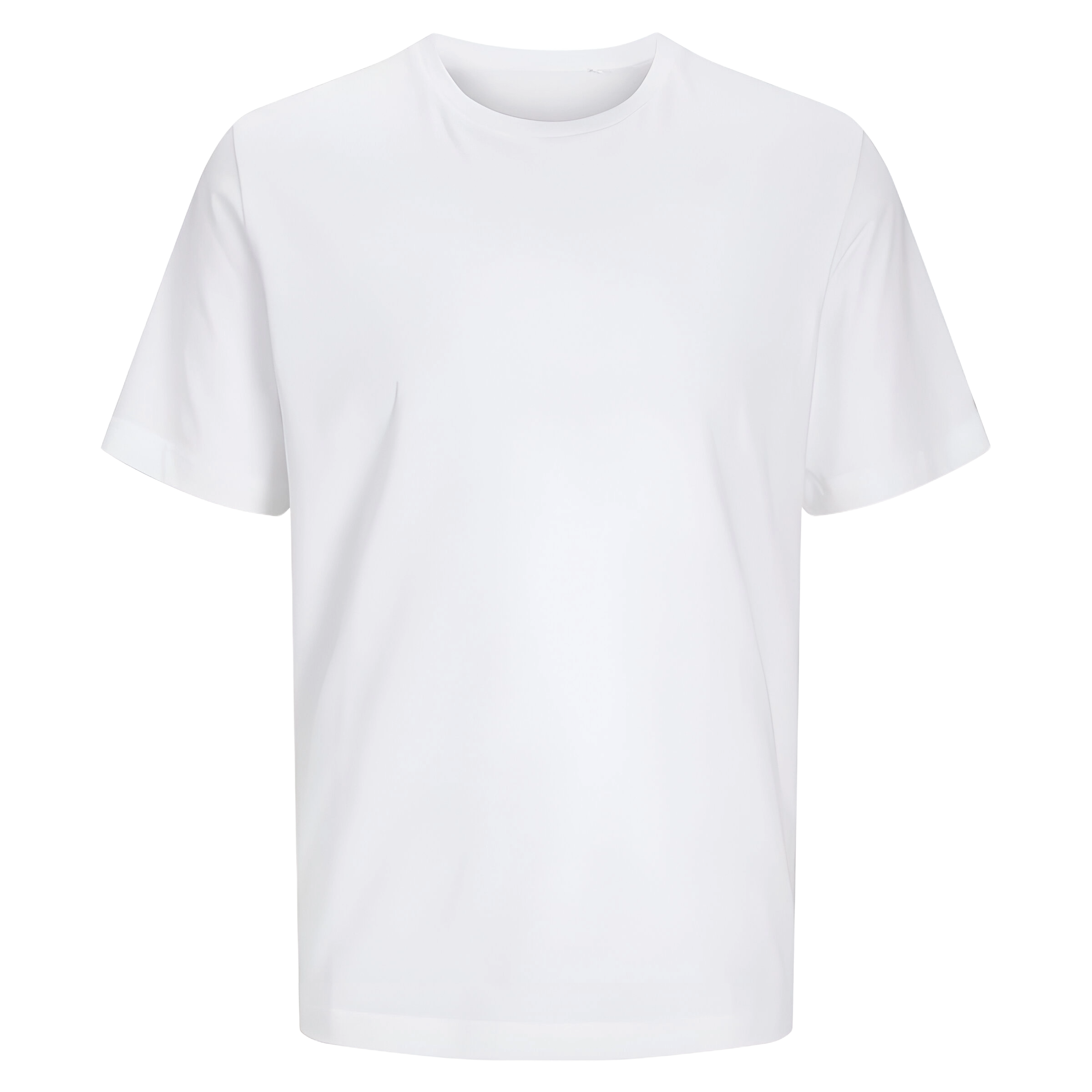 Herren Bio T-Shirt in Weiß mit Wunschtext – Vorderansicht