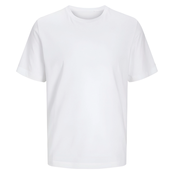 Herren Bio T-Shirt in Weiß mit Wunschtext – Vorderansicht