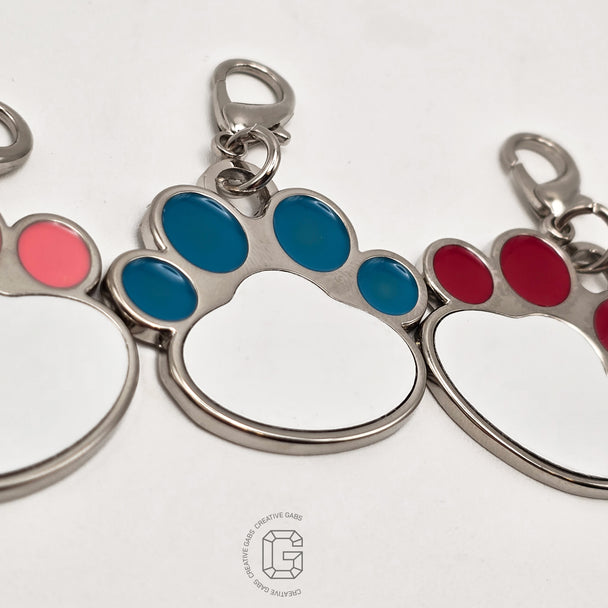Zink Anhänger für Hundehalsbänder-Personalisiertes Hunde Accessoires für deines treuen Begleiters-Pfotenanhänger-Geschenk für Tierfreunde