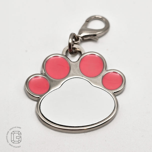 Zink Anhänger für Hundehalsbänder-Personalisiertes Hunde Accessoires für deines treuen Begleiters-Pfotenanhänger-Geschenk für Tierfreunde