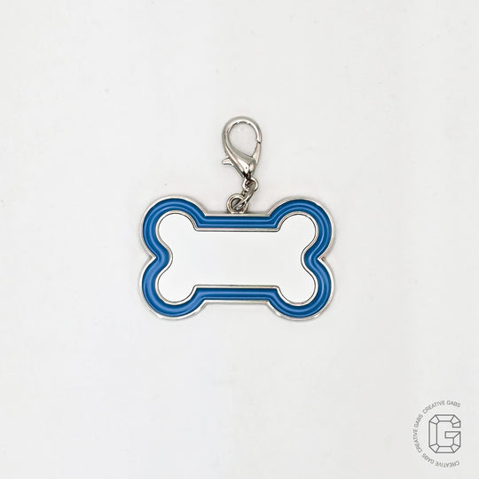 Zink Anhänger für Hundehalsbänder-Personalisiertes Hunde Accessoires für deines treuen Begleiters-Knochenanhänger-Geschenk für Tierfreunde