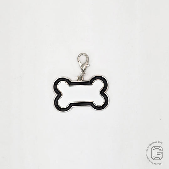 Zink Anhänger für Hundehalsbänder-Personalisiertes Hunde Accessoires für deines treuen Begleiters-Knochenanhänger-Geschenk für Tierfreunde