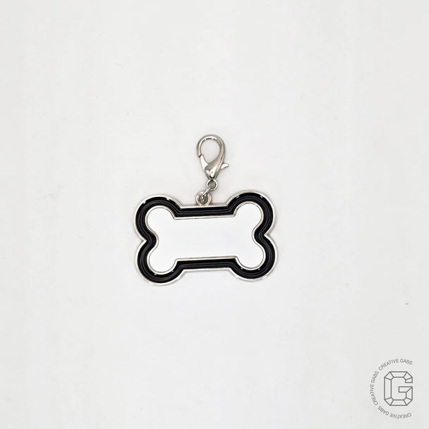 Zink Anhänger für Hundehalsbänder-Personalisiertes Hunde Accessoires für deines treuen Begleiters-Knochenanhänger-Geschenk für Tierfreunde