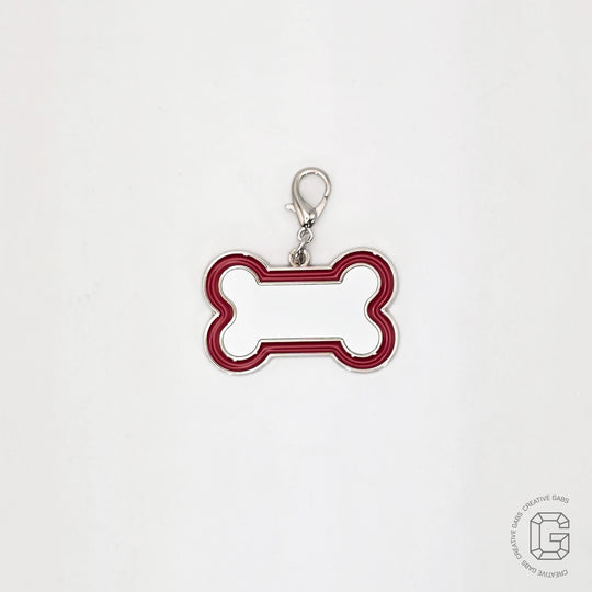 Zink Anhänger für Hundehalsbänder-Personalisiertes Hunde Accessoires für deines treuen Begleiters-Knochenanhänger-Geschenk für Tierfreunde
