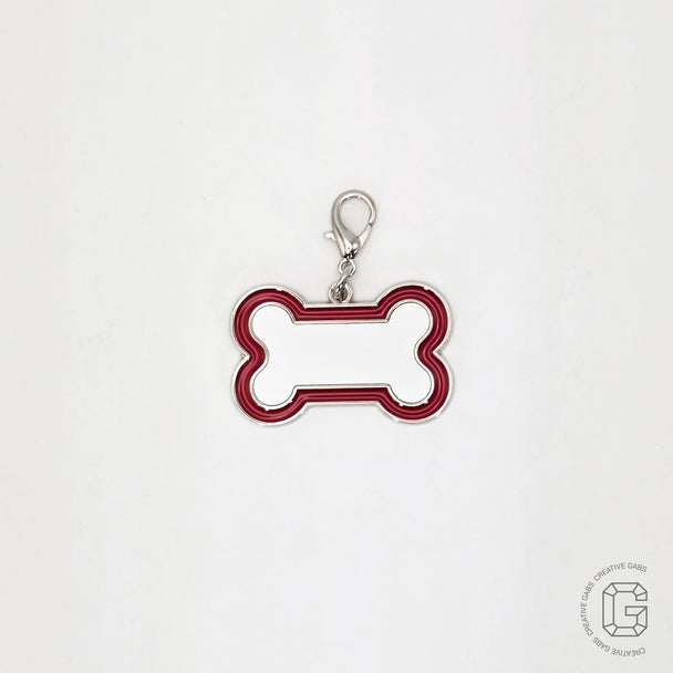 Zink Anhänger für Hundehalsbänder-Personalisiertes Hunde Accessoires für deines treuen Begleiters-Knochenanhänger-Geschenk für Tierfreunde