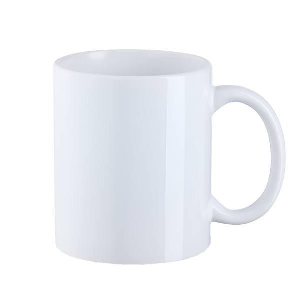 Personalisierte Tasse mit Wunschmotiv – hochweiß und spülmaschinenfest