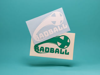 Detailansicht Radball Sticker aus wetterfestem Vinyl